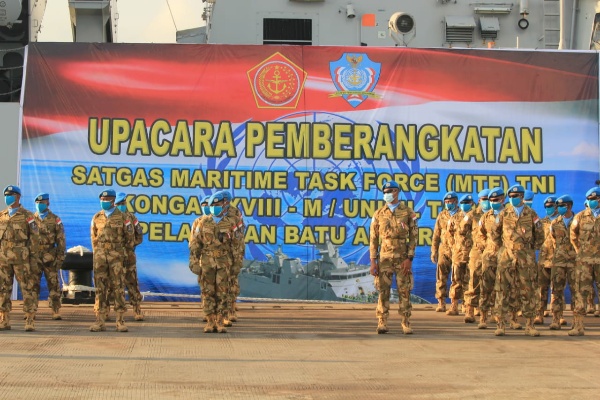 Pangkoarmada II Hadiri Pemberangkatan Satgas MTF TNI Konga XXVIII-M UNIFIL TA. 2020