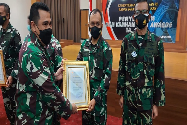 Denmako Koarmada II Raih Juara Pertama Penghargaan BMN Kemhan-TNI Awards TA. 2020