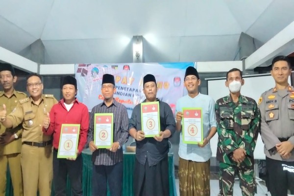 Pleno Penetapan Dan Pengundian Nomor Urut Calon Kepala Desa Kamal