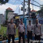 Kapolsek Tambaksari Patroli Sambang Security PLN di Jalan Ploso Surabaya