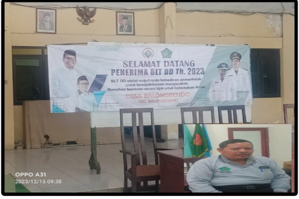 Warga Desa Balongbendo Mendapakan BLT DD 2023