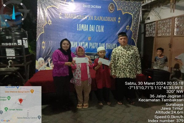 Pengurus RW 03 Jagiran Gelar Lomba Dai Cilik Dan Santunan Anak Yatim Piatu Serta Kaum Duafa