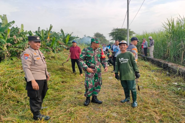 Giat SKJ Dan Kerja Bakti Kecamatan Balongbendo Bertempat Di Desa Bakungtemenggungan