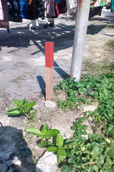 Patok Lahan Tanah Abah B di Cabut Oleh Oknum Yang Tak Bertanggung Jawab