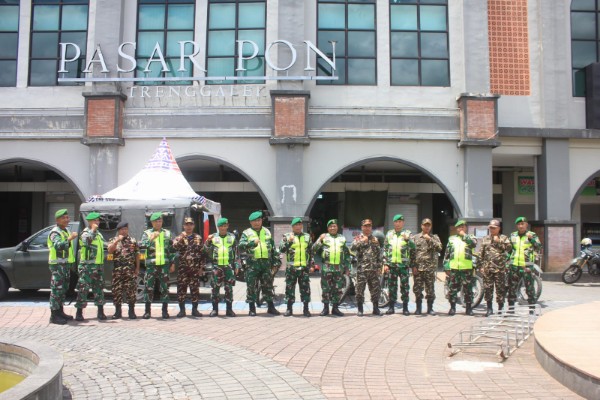 Sinergi TNI-Banser di Trenggalek, Perkuat Kebersamaan Untuk Keutuhan NKRI